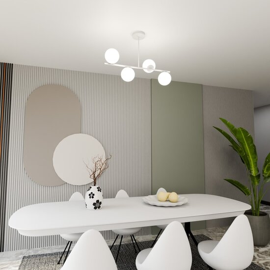 Emibig Emibig BIOR 4 WHITE - Lámpara de techo moderna para una iluminación elegante