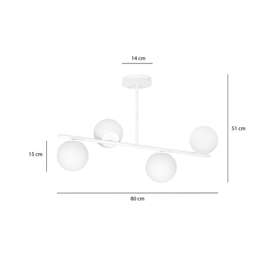 Emibig Emibig BIOR 4 WHITE - Lampe de plafond moderne pour un éclairage élégant