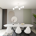 Emibig Emibig BIOR 6 WHITE - Modern ceiling lamp for stylish lighting
