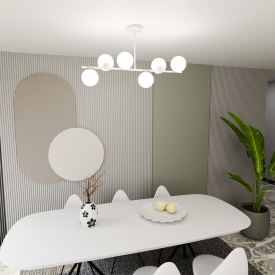 Emibig Emibig BIOR 6 WHITE - Modern ceiling lamp for stylish lighting