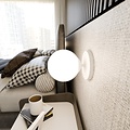 Emibig Emibig BIOR K1 WHITE - Modern wall lamp for stylish lighting