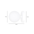 Emibig Emibig BIOR K1 WHITE - Lámpara de pared moderna para una iluminación elegante