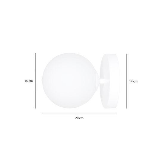 Emibig Emibig BIOR K1 WHITE - Modern wall lamp for stylish lighting