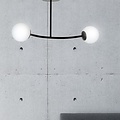 Emibig Emibig HALLDOR 2 BLACK - Moderne plafondlamp voor sfeervolle verlichting