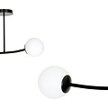 Emibig Emibig HALLDOR 2 BLACK - Moderne plafondlamp voor sfeervolle verlichting