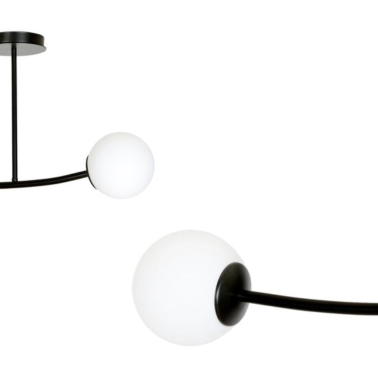 Emibig Emibig HALLDOR 2 BLACK - Modern ceiling lamp for stylish lighting