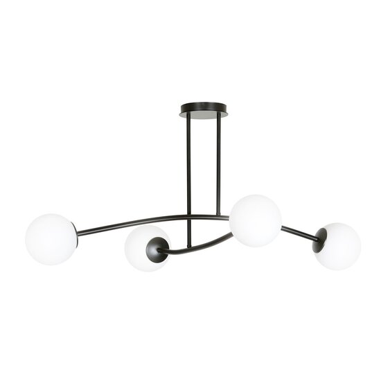 Emibig Emibig HALLDOR 4 BLACK - Lampe de plafond moderne pour un éclairage élégant