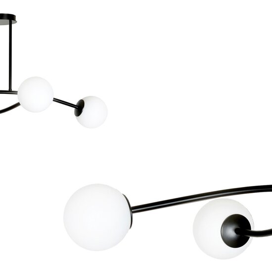 Emibig Emibig HALLDOR 4 BLACK - Modern ceiling lamp for stylish lighting