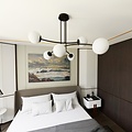 Emibig Emibig HALLDOR 6 BLACK - Modern ceiling lamp for stylish lighting