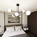 Emibig Emibig HALLDOR 6 BLACK - Plafonnier moderne pour un éclairage élégant