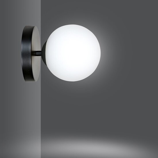 Emibig Emibig HALLDOR K1 BLACK - Modern wall lamp for stylish lighting