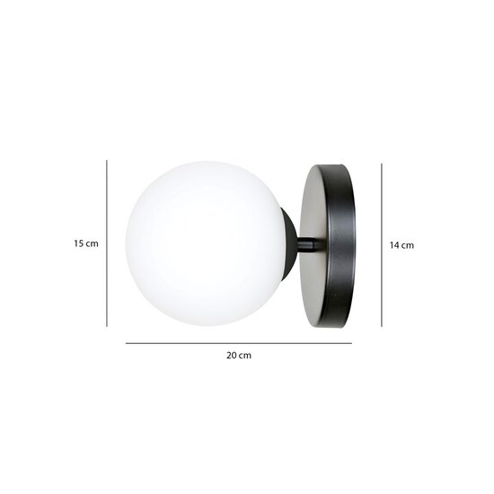 Emibig Emibig HALLDOR K1 BLACK - Lámpara de pared moderna para una iluminación elegante