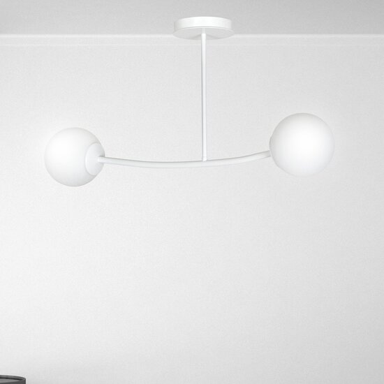 Emibig Emibig HALLDOR 2 WHITE - Modern ceiling lamp for stylish lighting
