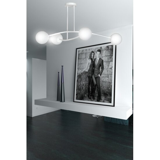 Emibig Emibig HALLDOR 4 WHITE - Modern ceiling lamp for stylish lighting