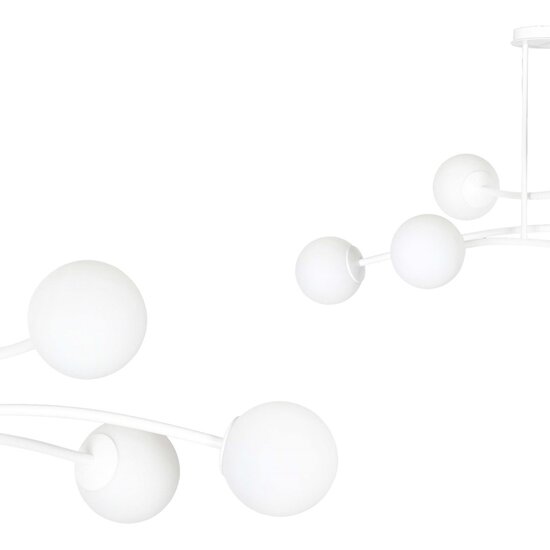 Emibig Emibig HALLDOR 6 WHITE - Modern ceiling lamp for stylish lighting