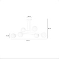 Emibig Emibig HALLDOR 6 WHITE - Modern ceiling lamp for stylish lighting