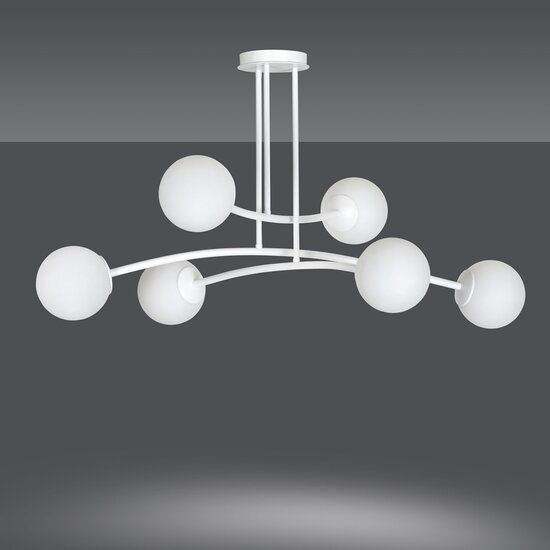 Emibig Emibig HALLDOR 6 WHITE - Lámpara de techo moderna para una iluminación elegante