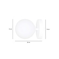 Emibig Emibig HALLDOR K1 WHITE - Moderne wandlamp voor sfeervolle verlichting