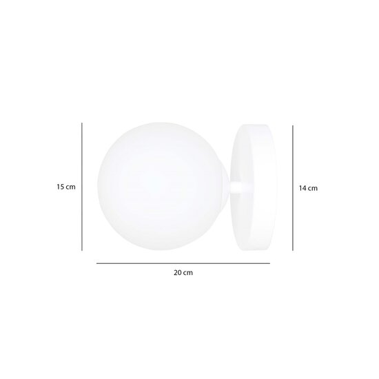Emibig Emibig HALLDOR K1 WHITE - Modern wall lamp for stylish lighting