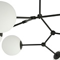 Emibig Emibig SPACE 4 BLACK/OPAL - Lámpara de techo moderna para una iluminación elegante
