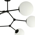 Emibig Emibig SPACE 6 BLACK/OPAL - Lámpara de techo moderna para una iluminación elegante