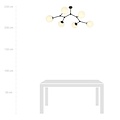 Emibig Emibig SPACE 6 BLACK/OPAL - Lámpara de techo moderna para una iluminación elegante