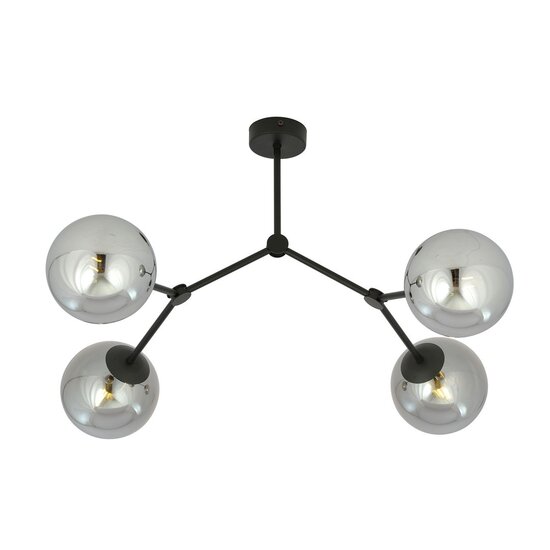 Emibig Emibig SPACE 4 BLACK/GRAFIT - Lámpara de techo moderna para una iluminación elegante