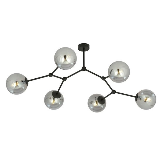 Emibig Emibig SPACE 6 BLACK/GRAFIT - Moderne Deckenlampe für stilvolle Beleuchtung