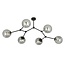 Emibig Emibig SPACE 6 BLACK/GRAFIT - Modern ceiling lamp for stylish lighting