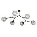 Emibig Emibig SPACE 6 BLACK/GRAFIT - Moderne plafondlamp voor sfeervolle verlichting
