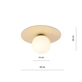 Emibig Emibig KENZO 1B - Scandinavian ceiling lamp for any space
