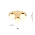 Emibig Emibig KENZO 3B - Scandinavische plafondlamp voor elke ruimte