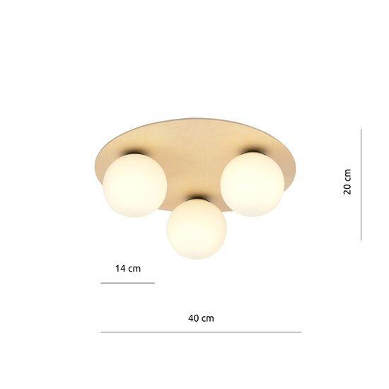 Emibig Emibig KENZO 3B - Scandinavian ceiling lamp for any room