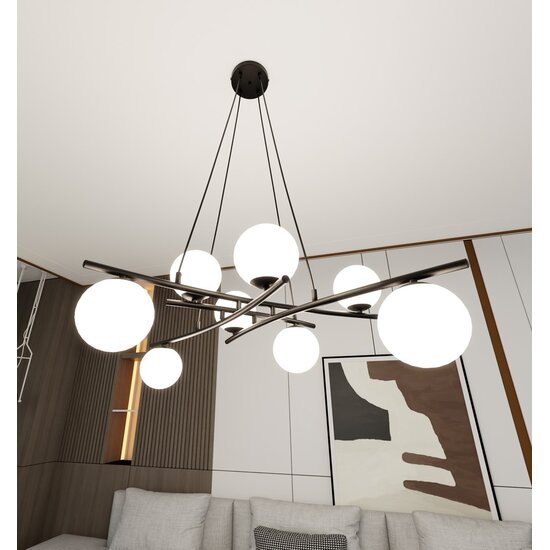 Emibig Emibig ESSA 8 OPAL - Lampe suspendue moderne pour un éclairage élégant