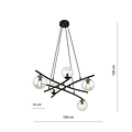 Emibig Emibig ESSA 5 TRANSPARENT - Modern pendant lamp for stylish lighting