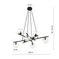Emibig Emibig ESSA 8 TRANSPARENT - Modern pendant lamp for stylish lighting