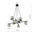 Emibig Emibig ESSA 8 GRAFIT - Moderne hanglamp voor sfeervolle verlichting