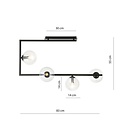 Emibig Emibig SOMA 4 BL TRANSPARENT - Plafonnier moderne pour un éclairage élégant