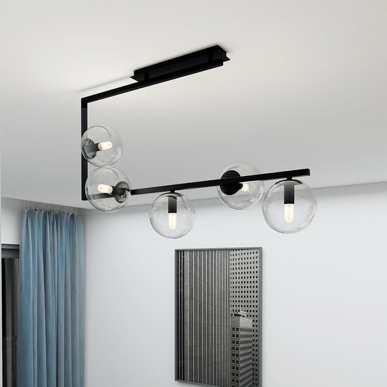 Emibig Emibig SOMA 5 BL TRANSPARENT - Lámpara de techo moderna para cualquier espacio