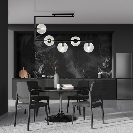 Emibig Emibig SOMA 5 BL TRANSPARENT - Lámpara de techo moderna para cualquier espacio