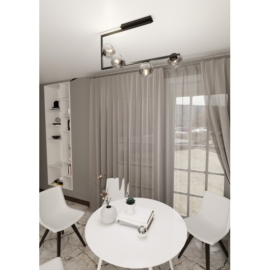 Emibig Emibig SOMA 4 BL GRAFIT - Modern ceiling lamp for stylish lighting