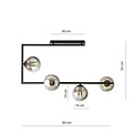 Emibig Emibig SOMA 4 BL GRAFIT - Lampe de plafond moderne pour un éclairage stylé