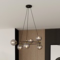 Emibig Emibig AZURA 6 BL GRAFIT - Elegant pendant lamp for a glamorous atmosphere