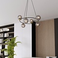 Emibig Emibig AZURA 6 BL GRAFIT - Elegante Pendelleuchte für eine glamouröse Atmosphäre
