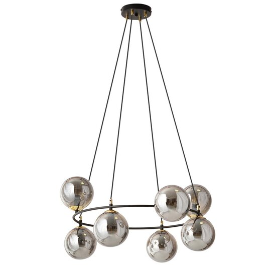 Emibig Emibig AZURA 8 BL GRAFIT - Lampe suspendue élégante pour une touche glamour