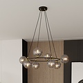 Emibig Emibig AZURA 8 BL GRAFIT - Elegante Pendelleuchte für einen glamourösen Akzent