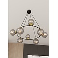 Emibig Emibig AZURA 8 BL GRAFIT - Elegante Pendelleuchte für einen glamourösen Akzent