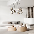 Emibig Emibig AZURA 8 BL GRAFIT - Lampe suspendue élégante pour une touche glamour