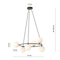 Emibig Emibig AZURA 6 BL OPAL - Illuminez votre espace avec glamour