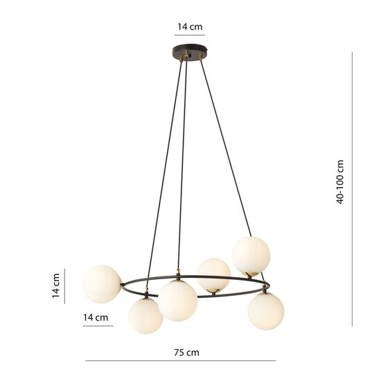 Emibig Emibig AZURA 6 BL OPAL - Illuminez votre espace avec glamour